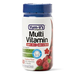 Nutricia Gummy Multivitamins - Adult Multivitamin Gummy, Raspberry, 60/Bottle - 99105-0001-76