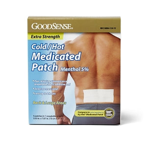 Geiss, Destin & Dunn Cold & Hot Patch - Cold and Hot Pain Patch, Medicated, Size L, 5/Box - 50804-0124-13