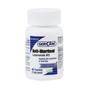 Geri-Care Pharmaceuticals Loperamide Antidiarrheal Caplets - LOPERAMIDE HCL 2MG CAPLET 96/BT - 57896-0381-96