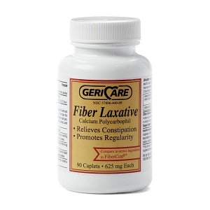 Geri-Care Pharmaceuticals Fiber Caplets - Fiber Laxative, 625 mg, 90 Caplets - 57896-0459-09