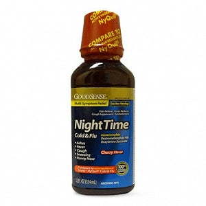 Geiss, Destin & Dunn Night Time Cold and Flu Liquid - Night Time Cold and Flu Liquid, Cherry Flavor, 12-oz. Bottle - 00113-0459-40