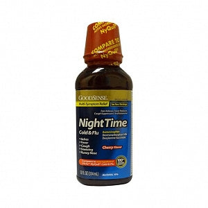 Geiss, Destin & Dunn Night Time Cold and Flu Liquid - Night Time Cold and Flu Liquid, Cherry Flavor, 12-oz. Bottle - 00113-0459-40