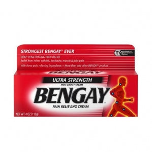 Johnson & Johnson Ultra Strength Bengay Pain Relieving Cream - Pain Relief Cream, Bengay, Ultra Strength, 4 oz. Tube - 69968-0538-02