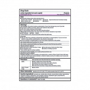 Geiss, Destin & Dunn Extra-Strength Acetaminophen Caplets - Acetaminophen Extra-Strength Caplet, 650 mg - 00113-0544-78