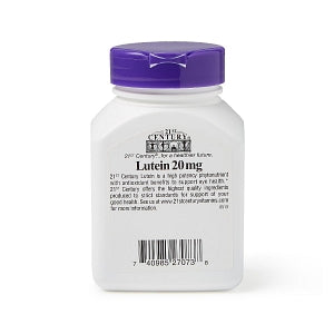 21ST Century Healthcare, Inc. Lutein Oral Supplement - Lutein Softgel, 20 mg, 60/Bottle - 7-4098527073-8