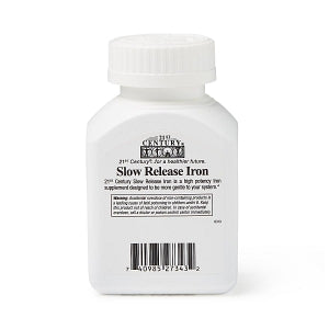 21st Century Healthcare Extended-Release Iron Tablets - Iron Supplement Tablet, Slow Release, 60/Bottle - 7-4098527343-2