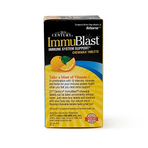 21st Century ImmuBlast Immune System Support Chewable Tablets - ImmuBlast Immune System Support Tablet, Chewable, Orange, 32/Bottle - 7-4098527696-9