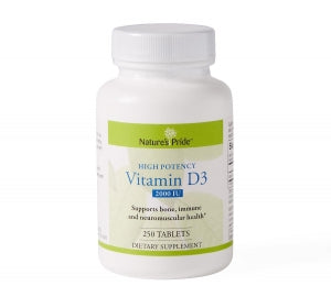 21st Century Healthcare Vitamin D-3 Tablets - Vitamin D-3 Tablet, 2000 IU, 250/Bottle - 745617301002