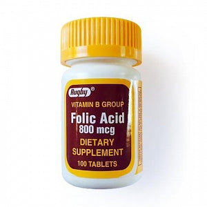 National Vitamin Company Folic Acids - Folic Acid Tablet, 800 mcg, 100/Bottle - 80681-0074-00