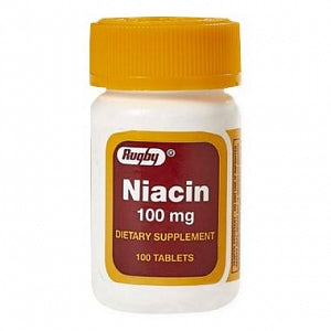Rugby Niacin Oral - Niacin Tablet, 100 mg, 100/Bottle - 00536-4076-01