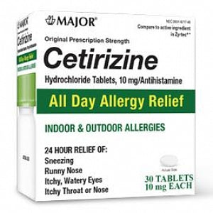 Perrigo Cetirizine Tablets - Cetirizine, 10 mg Tablet, 30/Bottle - 00904-6717-46