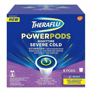 Glaxo Smithkline Plc Theraflu Sever Cold PowerPods - Theraflu Nighttime Severe Cold PowerPods, 8/Box - 00067-6095-01