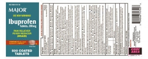 Major Pharmaceutical Ibuprofen - IBUPROFEN 200MG TAB 500/BT - 00904-6747-40
