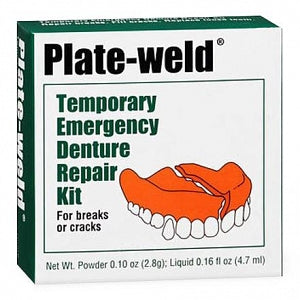 The Oakhurst Company Plate-Weld Emergency Temporary Denture Repair Kit - Plate-Weld Emergency Temporary Denture Repair Kit - 0-11169-68680-6