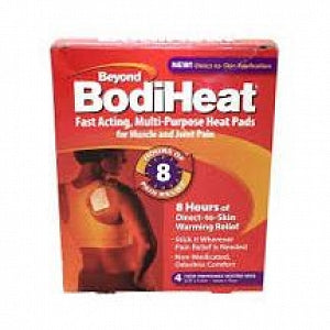 Okamoto Usa BodiHeat Pain Relieving Heat Pads - Pain Patch, BodiHeat, 12 Hour Heat Pad, Not for Skin, 8/Box - 028373749883