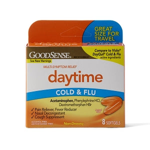 Basic Care Daytime Cold & Flu Liquid Caps Cold Care for
