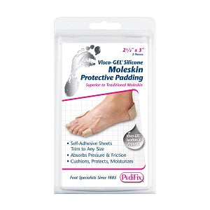 PediFix Visco-GEL Silicone Moleskin Protective Padding - VISCO-GEL RETAIL MOLESKIN PADDING, 2/PK - P805
