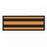 Aspen Surgical ColorTrack Instrument ID Sheet Tapes - Instrument I. D. Tape, Orange and Black Stripe - 153007EEA