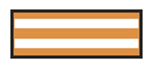 Aspen Surgical ColorTrack Instrument ID Sheet Tapes - Instrument I. D. Tape, 1/4" Sheet, Orange Stripe - 154007EEA
