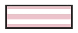 Aspen Surgical ColorTrack Instrument ID Sheet Tapes - Instrument I. D. Tape, 1/4" Sheet, Pink Stripe - 154015EEA