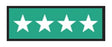 Aspen Surgical ColorTrack Multicolor Instrument ID Sheet Tapes - Instrument I. D. Tape, 1/4", Green with Stars - 158032EEA