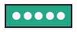 Aspen Surgical ColorTrack Multicolor Instrument ID Sheet Tapes - Instrument I. D. Tape, 1/4", Green with Dots - 158042EEA