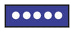 Aspen Surgical I. D. Sheet Tapes (White Dots) - Instrument I. D. Tape, 1/4", Violet with Dots - 158043EEA