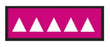 Aspen Surgical ColorTrack Instrument ID Sheet Tapes - Instrument I. D. Tape, Red, Fuchsia Triangles - 158050EEA