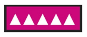 Aspen Surgical ColorTrack Instrument ID Sheet Tapes - Instrument I. D. Tape, Red, Fuchsia Triangles - 158050EEA