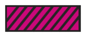 Aspen Surgical ColorTrack Instrument ID Sheet Tapes - Instrument I. D. Tape, Rubin and Black Diagonal Stripe - 159004EEA