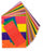 Aspen Surgical ColorTrack Instrument ID Sheet Tapes - Instrument I. D. Tape, Rubin and Black Diagonal Stripe - 159004EEA