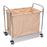 Steel and Canvas Bulk Linen Cart One Compartment - Tan