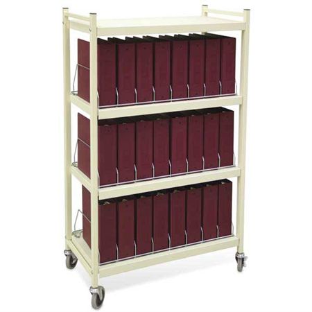 Open-Style Chart Carts 20-Capacity - 34.5"W x 17"D x 41.75"H