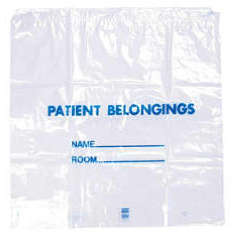 Patient Belongings Bag Drawstring Clear Plastic 20"X20"X4" 250 Per Case