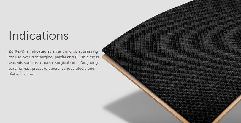 Zorflex Carbon Antimicrobial Dressings by Zorflex
