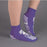 Principle Business Pillow Paws Risk Alert Terry Slipper Socks - Double Imprint Slippers, Purple, Size XL - 3911-001