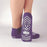 Principle Business Pillow Paws Risk Alert Terry Slipper Socks - Double Imprint Slippers, Purple, Size XL - 3911-001