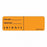 PDC Healthcare Permanent Paper Label - Start Date and Change Date Label, Fluorescent Orange, 2-15/16" x 1" - MV06FO2941P