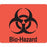 PDC Health Paper Communication Labels - Biohazard Label, Red, 3-5/8" x 3" - 20-1