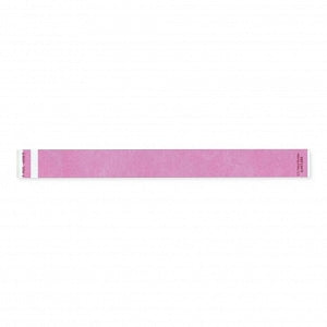 PDC Healthcare Paper Bracelet Identification Bands - Short Stay Patient Identification Wristband, Tabless, Dayglow Pink - 3010-37-PDR