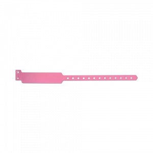 Brady Worldwide Sentry SuperBand Patient ID Wristband - Sentry Write-On Adult Superband, Pink - 5050-12-PDM
