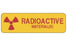 PDC Healthcare Radioactive Material Hazard Labels - Radioactive Material Label, 2-7/8" x 7/8", Yellow - 59701186