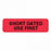 PDC Healthcare Lab Communication Labels - Short Dated Use First Label, 1-1/4" x 3", Fluorescent Red - 59702203