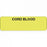 PDC Healthcare Cord Blood Labels - Cord Blood Label, 2-7/8" x 7/8", Fluorescent Yellow - 59702224
