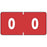 PDC Healthcare Ames Compatible Color-Coded Labels - Ames Compatible Color-Coded "0" Label, 1.5" x 0.75", Red - 59702411