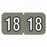 PDC Healthcare Ames Compatible Color-Coded Labels - Ames Compatible Color-Coded "1" Label, 1.5" x 0.75", Gray - 59702412