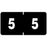 PDC Healthcare Ames Compatible Color-Coded Labels - Ames Compatible Color-Coded "5" Label, 1.5" x 0.75", Black - 59702416
