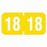 PDC Healthcare Ames Compatible Color-Coded Labels - Ames Compatible Color-Coded "6" Label, 1.5" x 0.75", Yellow - 59702417