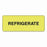 PDC Healthcare Refrigerate Labels - LABEL, "REFRIGERATE", 2X3/4, FL YELLOW - 59704143