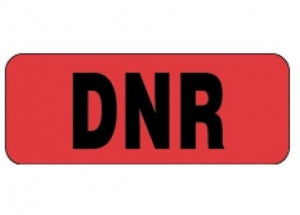 PDC Healthcare DNR Labels - DNR Label, Red, 2-1/4" x 7/8" - 59704927